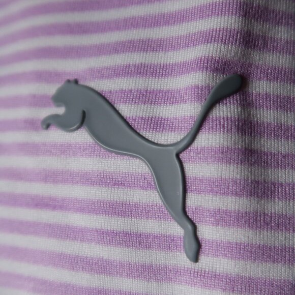 Puma DryCell Pink Striped Performance Stretch Polo (XL) ⛳️ - Picture 1 of 10